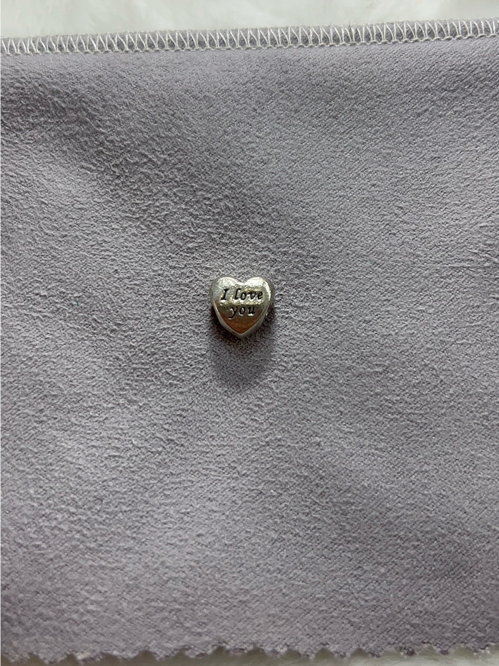 Pandora Silver 'I Love You' Heart Charm